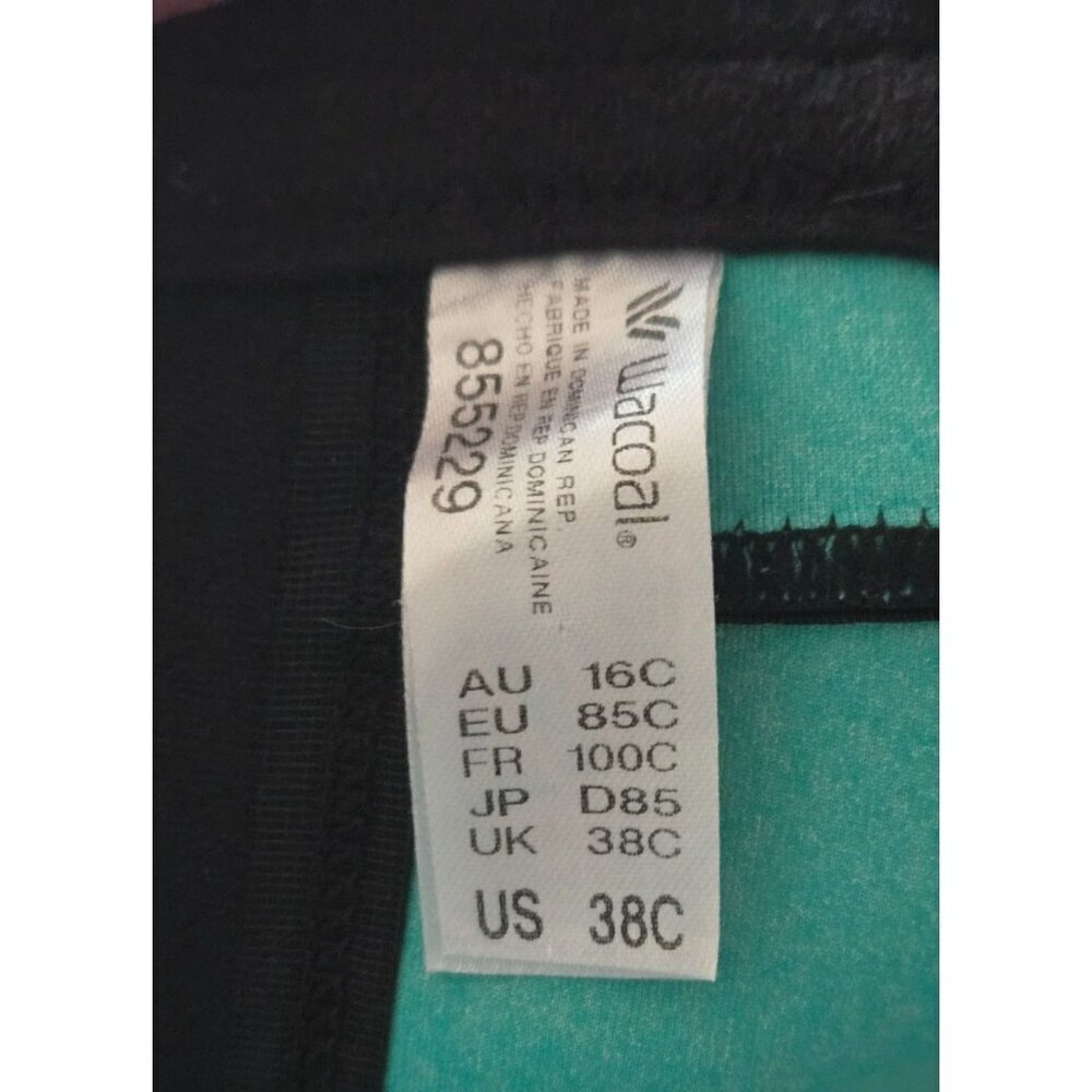 WACOAL 855229 Full Coverage Underwire unlined Sports Bra multicolor size 38C - Picture 6 of 7
